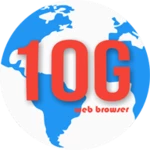 web browser 10g android application logo